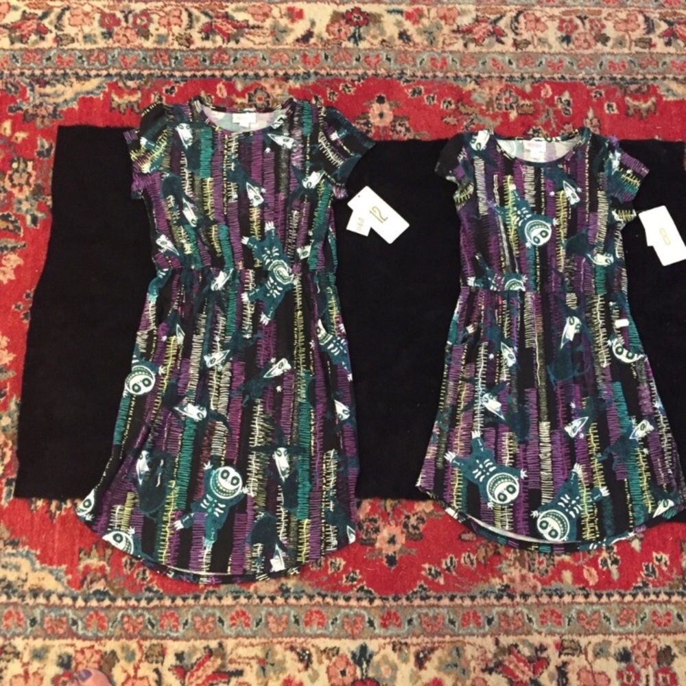 NWT LulaRoe  Nightmare SISTER Dresses Sz 8 & 12 - Picture 7 of 8